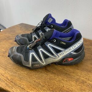 Salomon Men's Black and Purple Trail Running Shoes